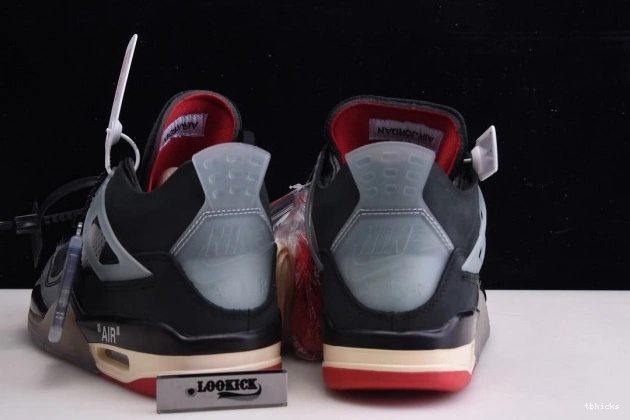 Rep TBK Off Retro 4 CV9388-001 Air Bred White Jordan x 0711